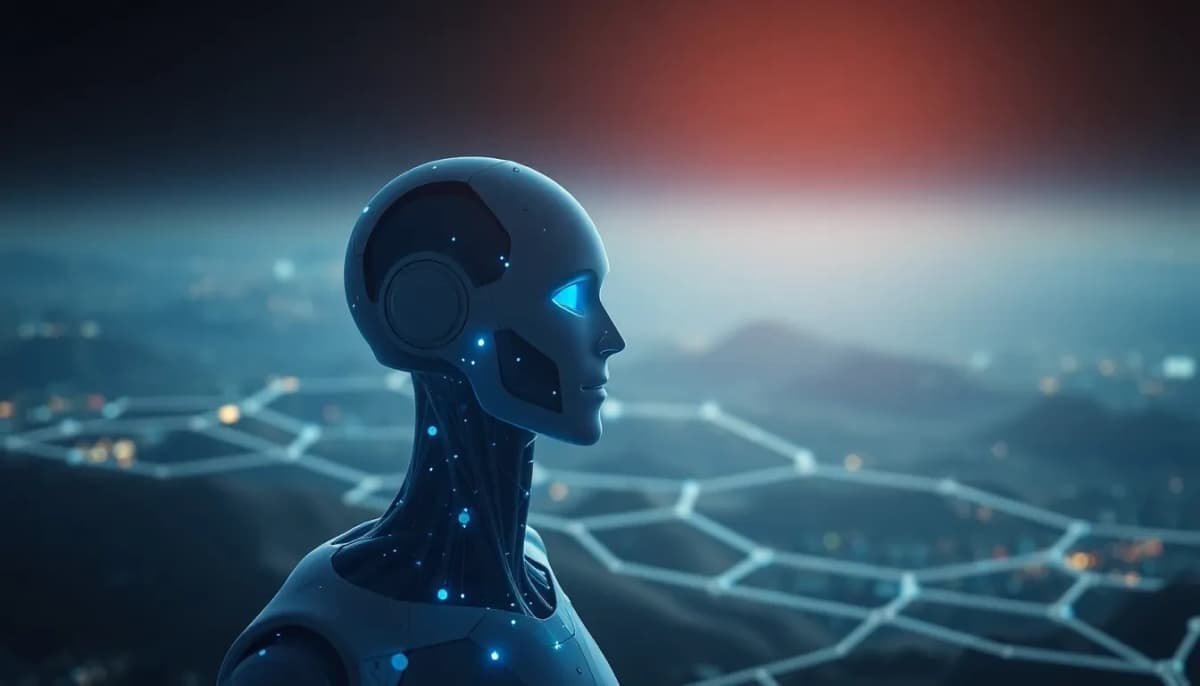 مشهد يوضح نموذج AI في أمن رقمي