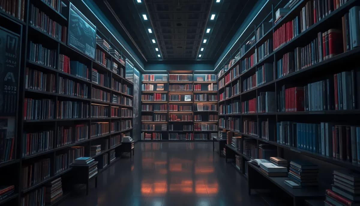 مكتبة مستقبلية تجمع بين الكتب الرقمية والمادية